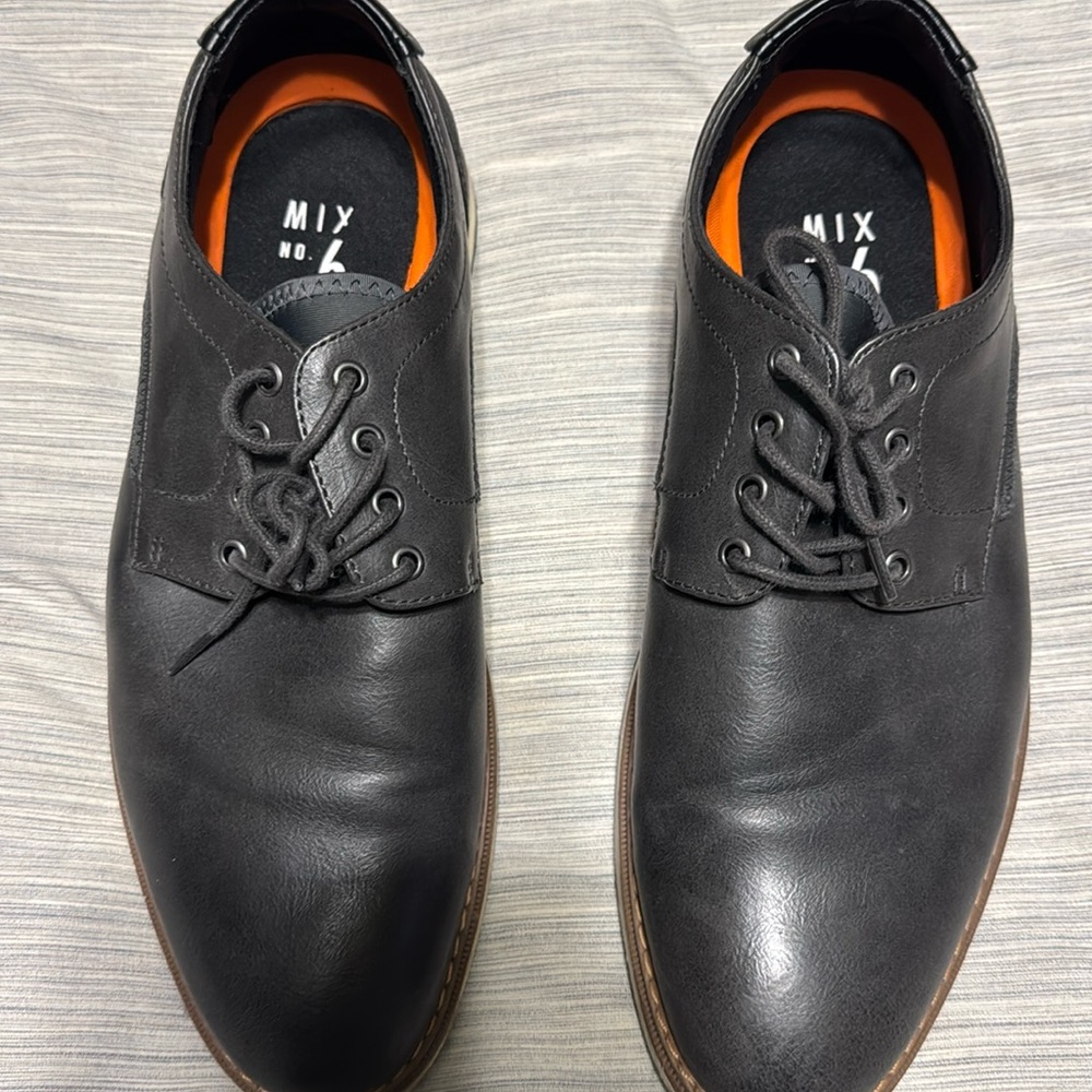 Mix No. 6 Men's Black Casual Oxford Dress Shoes Size 10.5